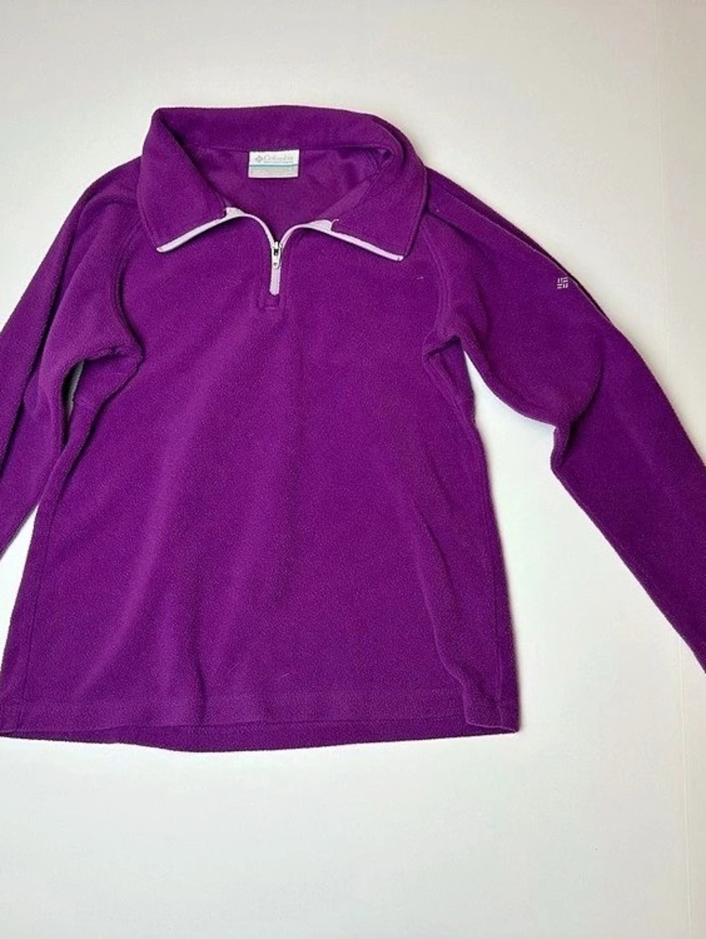 Columbia Purple Fleece Half-Zip Pullover
